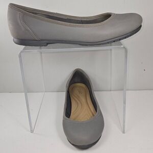 Crocs Rio Flat Womens 10 Grey Ballet Flats Slip On Comfort Shoes 201581